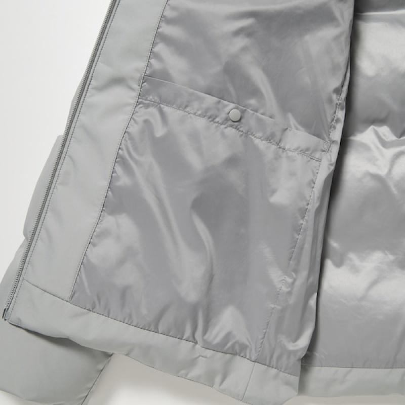 Uniqlo 3D Cut Seamless Down Muške Parka Svijetlo Sive | 9681-GMRDO