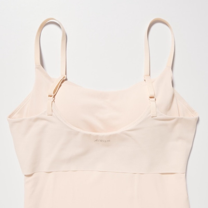 Uniqlo AIRism Camisole Bra Ženske Topi Bež | 1694-GLYIW
