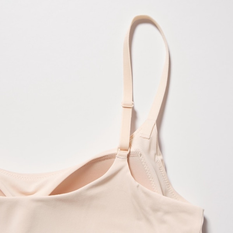 Uniqlo AIRism Camisole Bra Ženske Topi Bež | 1694-GLYIW
