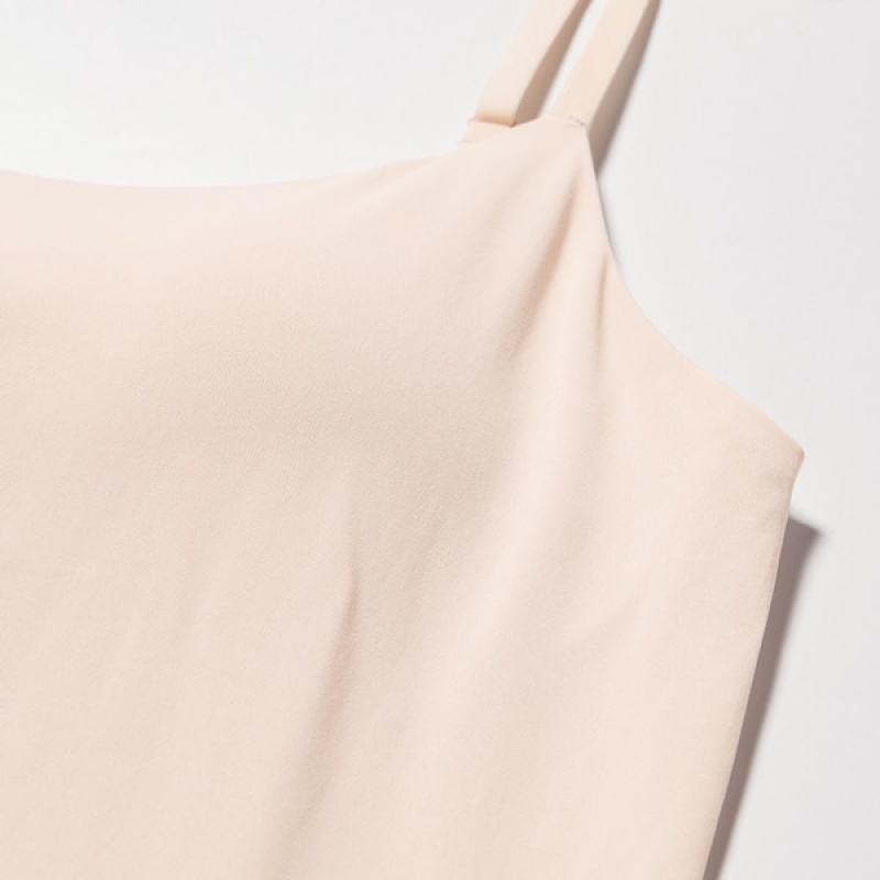 Uniqlo AIRism Camisole Bra Ženske Topi Bež | 1694-GLYIW