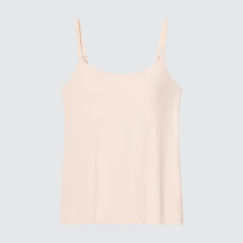 Uniqlo AIRism Camisole Bra Ženske Topi Bež | 1694-GLYIW