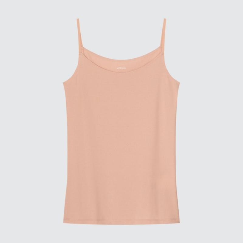 Uniqlo AIRism Camisole Ženske Topi Roze | 5634-BKYSU