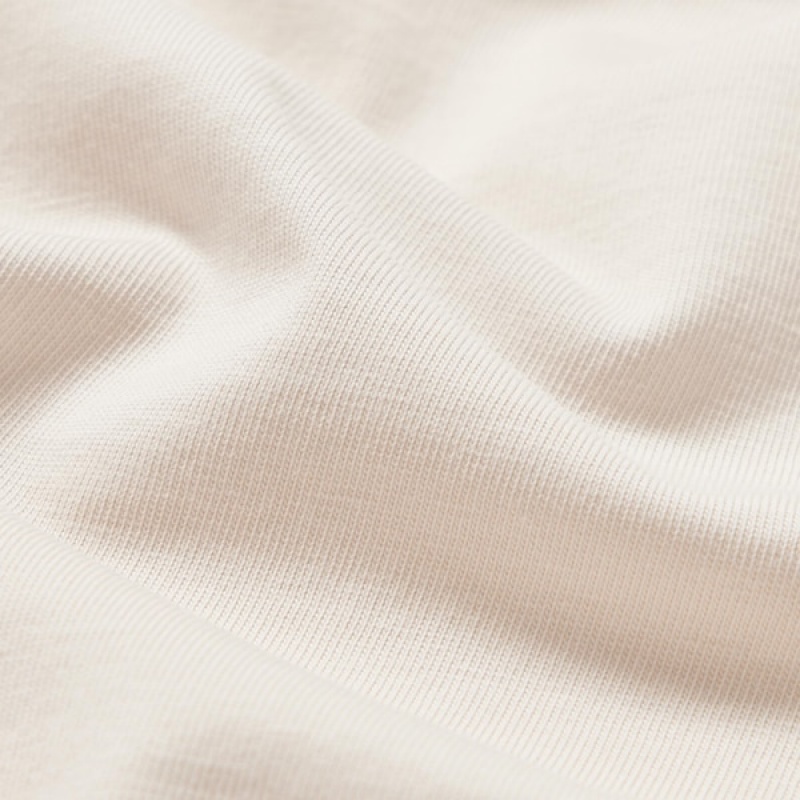 Uniqlo AIRism Cotton UV Protection Crew Neck Long-Sleeve Muške Majice Bijele | 0576-ICQSU