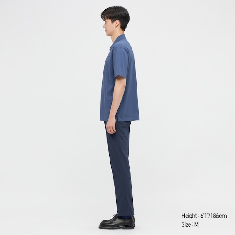Uniqlo AIRism Muške Polo Majica Bijele | 3291-PXDIO
