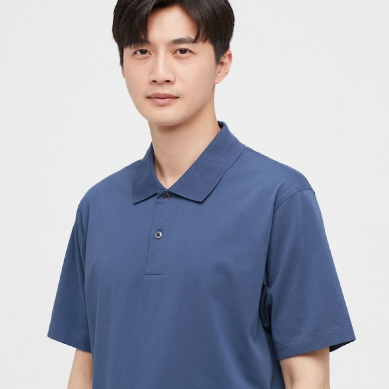 Uniqlo AIRism Muške Polo Majica Bijele | 3291-PXDIO