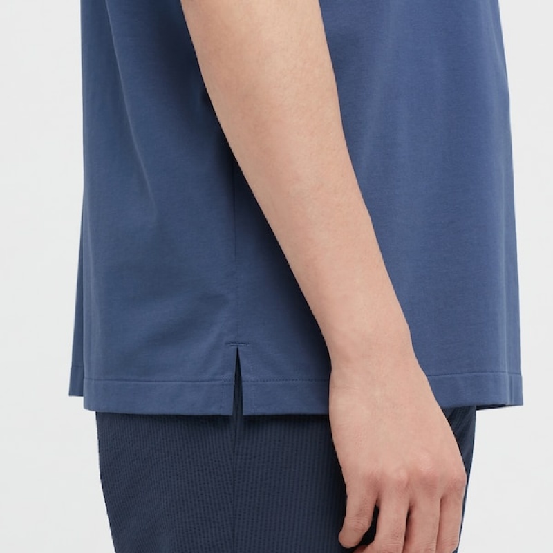 Uniqlo AIRism Muške Polo Majica Bijele | 3291-PXDIO
