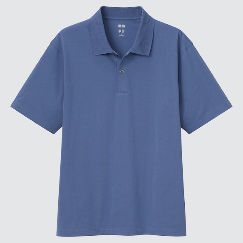 Uniqlo AIRism Muške Polo Majica Bijele | 3291-PXDIO