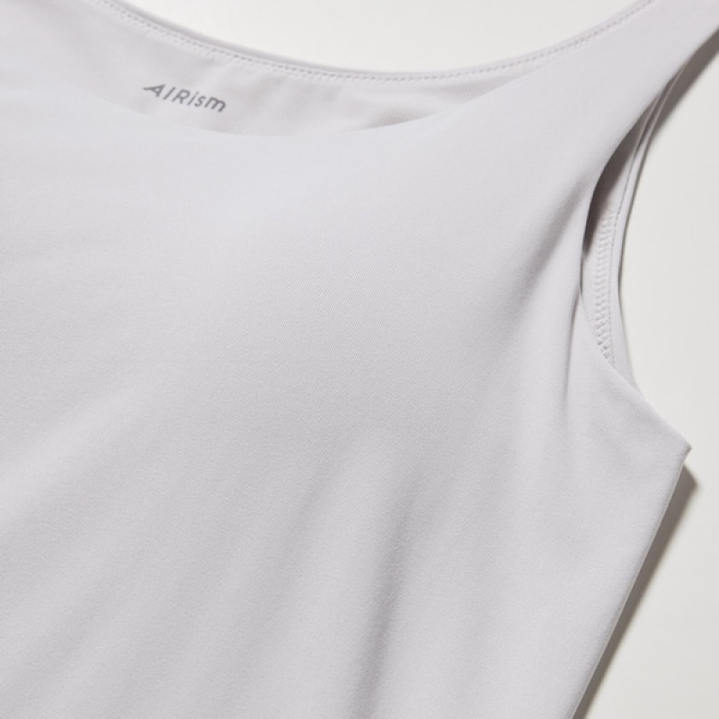 Uniqlo AIRism Sleeveless Bra Ženske Topi Sive | 9217-NTKAJ