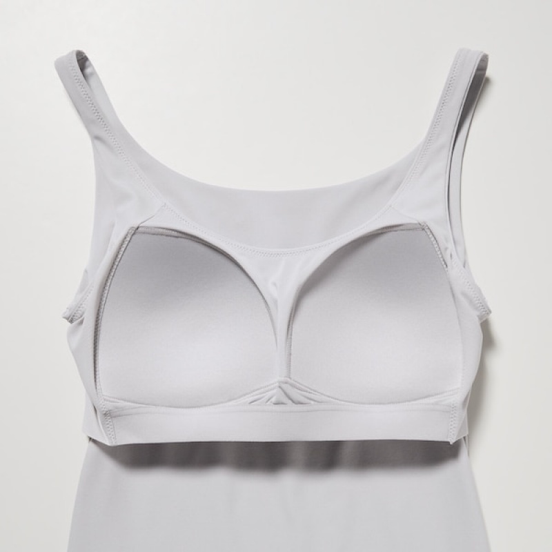 Uniqlo AIRism Sleeveless Bra Ženske Topi Sive | 9217-NTKAJ