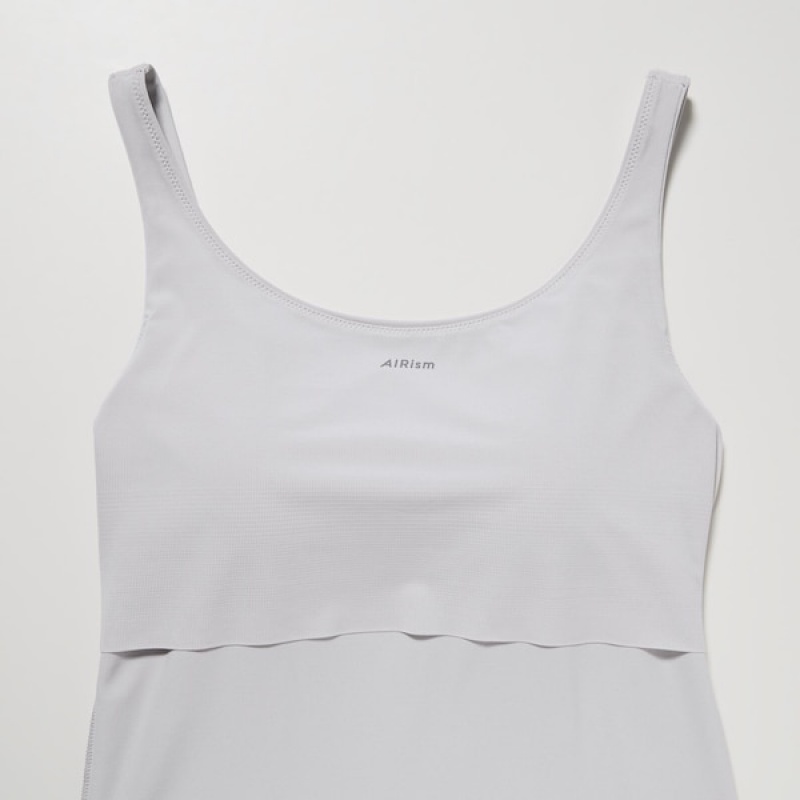 Uniqlo AIRism Sleeveless Bra Ženske Topi Sive | 9217-NTKAJ