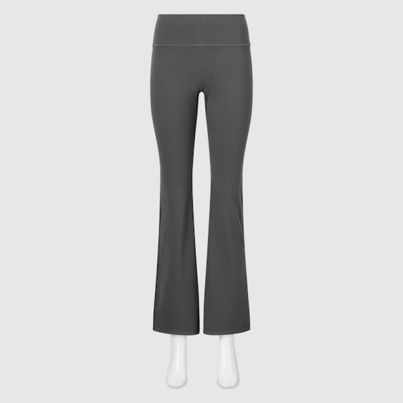 Uniqlo AIRism Soft Flare Ženske Tajice Tamno Sive | 2935-XKSPU