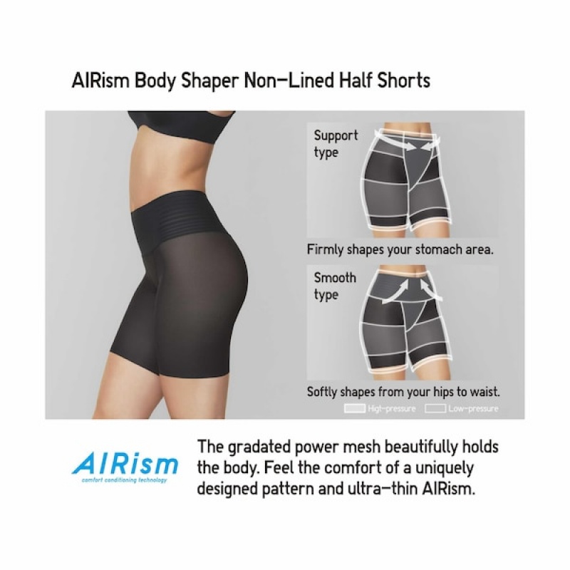 Uniqlo AIRism Support Body Shaper Unlined Half Ženske Kratke Hlače Bež | 9634-JTXLE