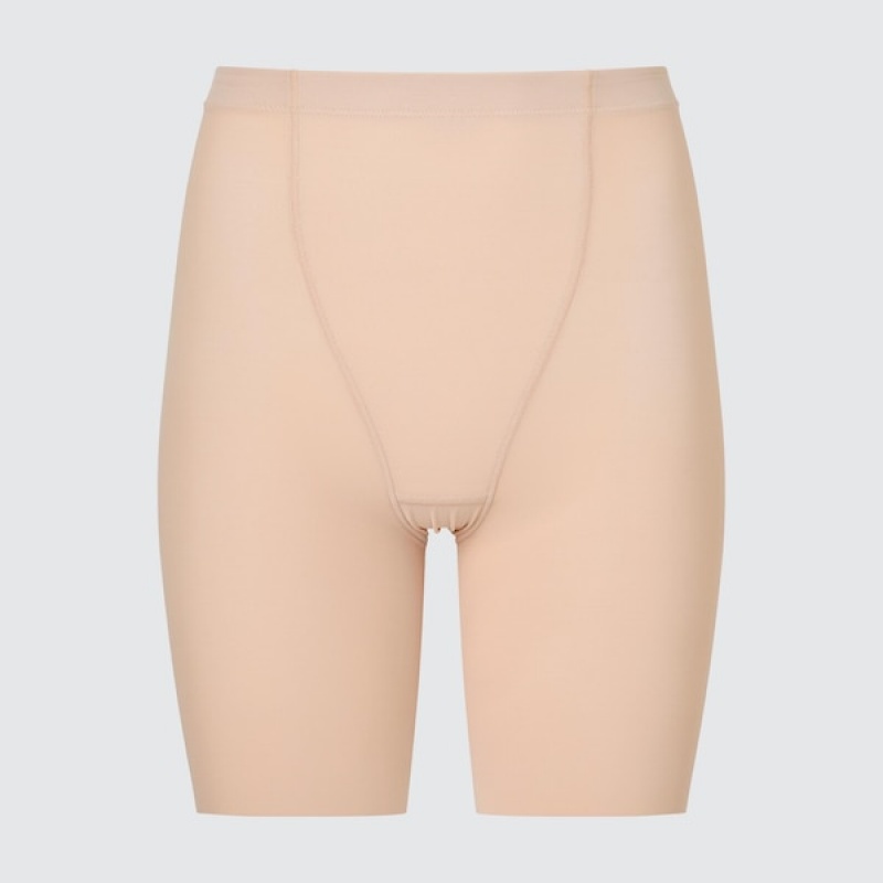 Uniqlo AIRism Support Body Shaper Unlined Half Ženske Kratke Hlače Bež | 9634-JTXLE