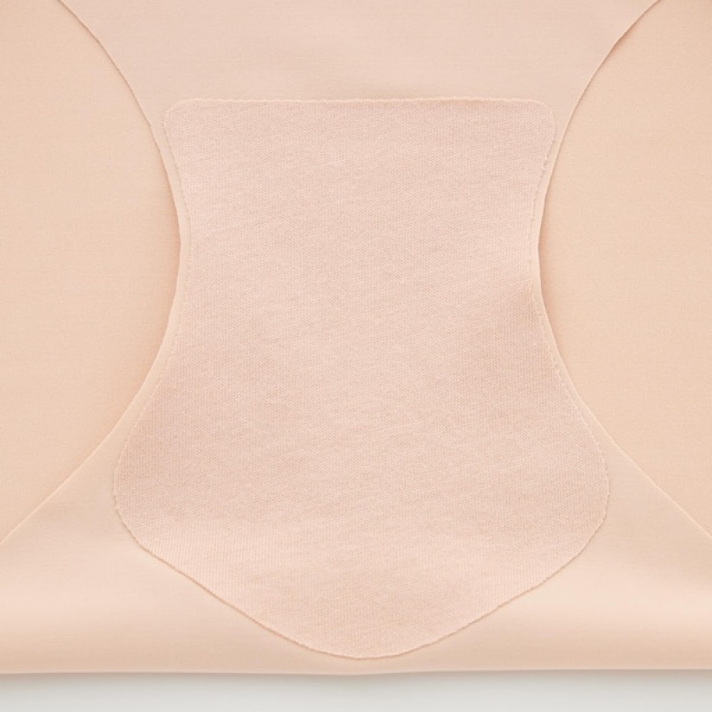 Uniqlo AIRism Ultra Seamless Hiphugger Ženske Gaćice Bež | 3418-DVQKP