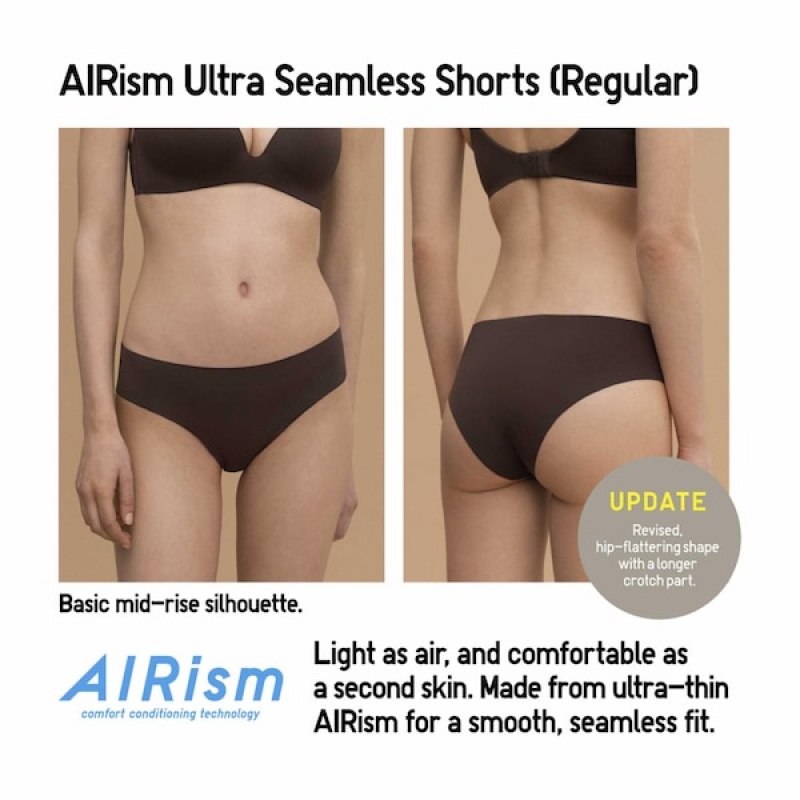 Uniqlo AIRism Ultra Seamless Regular Ženske Gaćice Plave | 3720-KXTIR