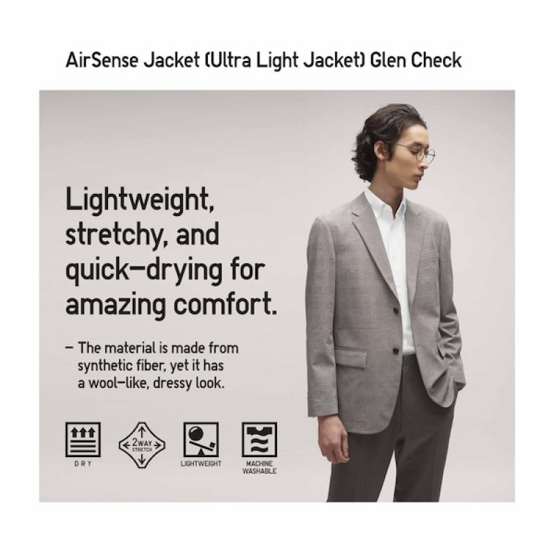 Uniqlo AirSense Muške jackets Sive | UWICDZ-129