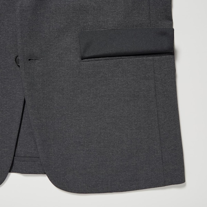 Uniqlo AirSense Muške jackets Tamno Sive | 1054-UPKAF
