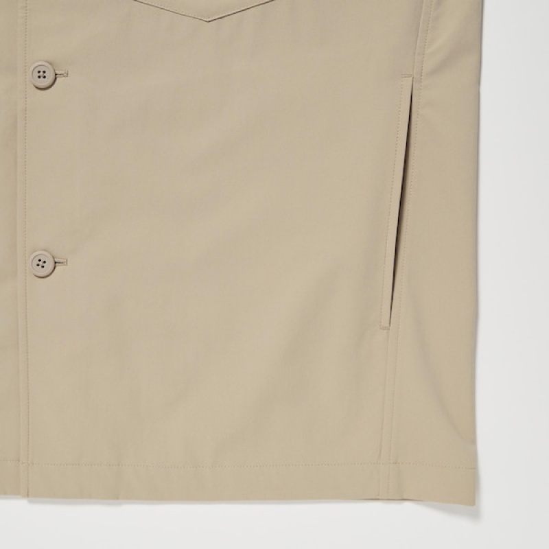 Uniqlo AirSense Shirt Muške jackets Bež | ZJUQPH-945