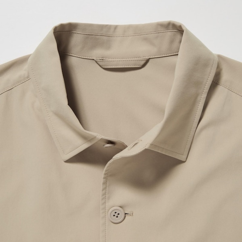 Uniqlo AirSense Shirt Muške jackets Bež | ZJUQPH-945