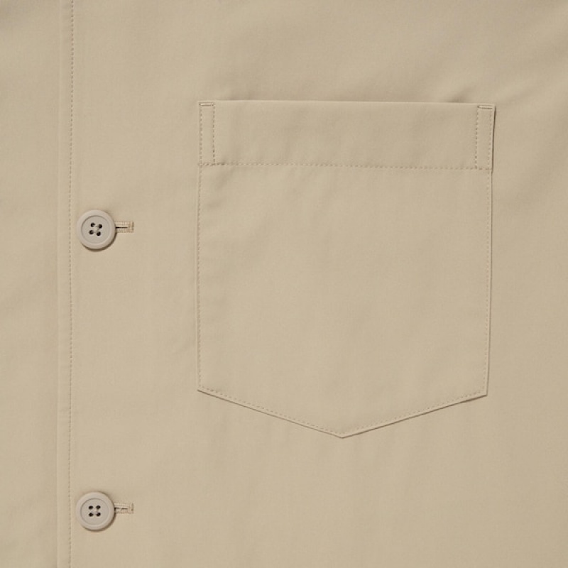 Uniqlo AirSense Shirt Muške jackets Bež | ZJUQPH-945