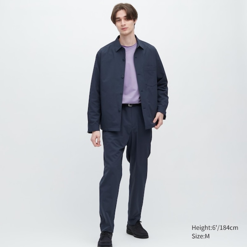 Uniqlo AirSense Shirt Muške jackets Plave | MZJHAC-514