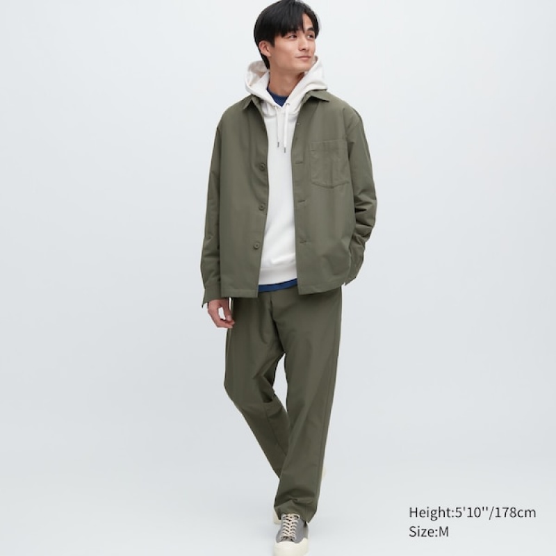 Uniqlo AirSense Shirt Muške jackets Zelene | FARZMU-642