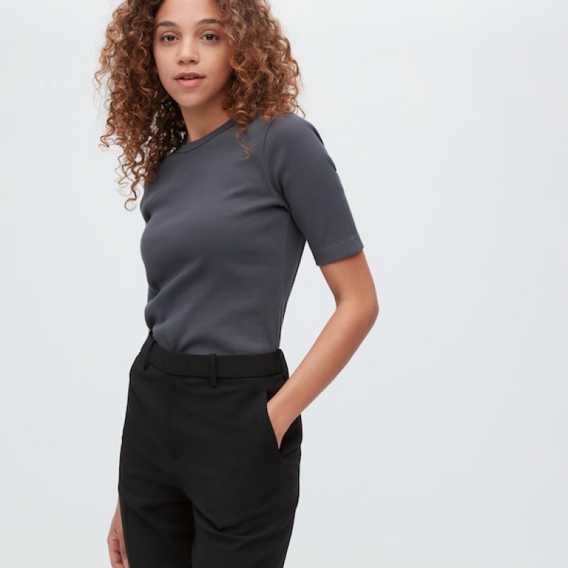 Uniqlo AirSense Ženske Hlače Crne | 2304-KTQPY
