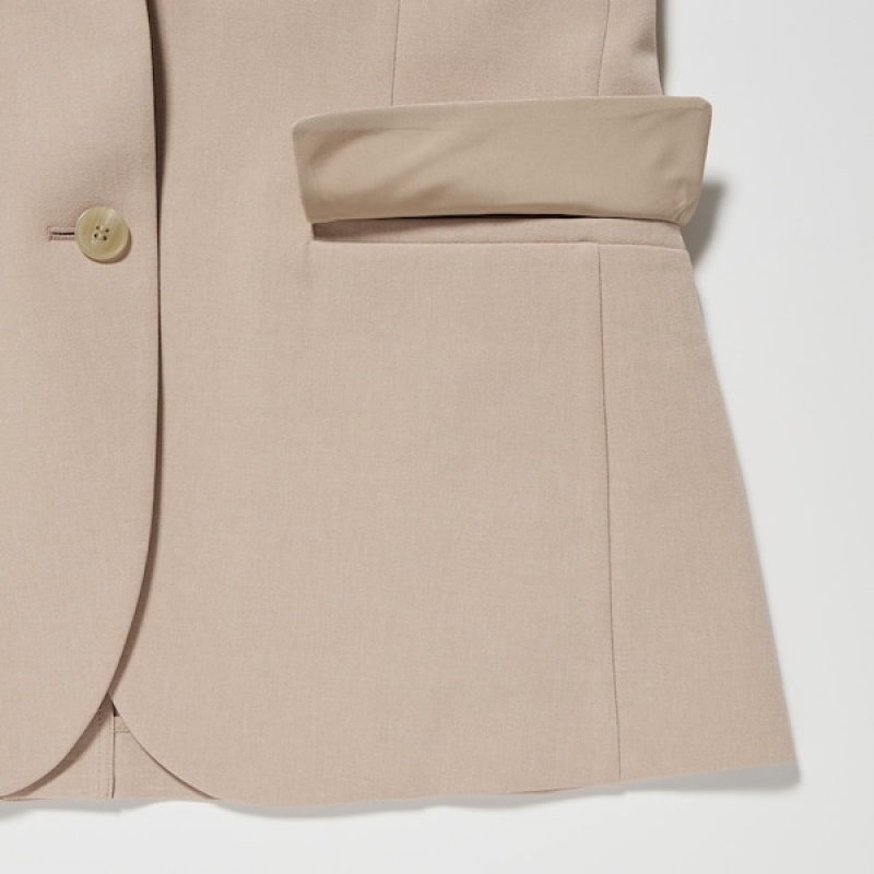 Uniqlo AirSense Ženske jackets Bež | 0875-WKGTP