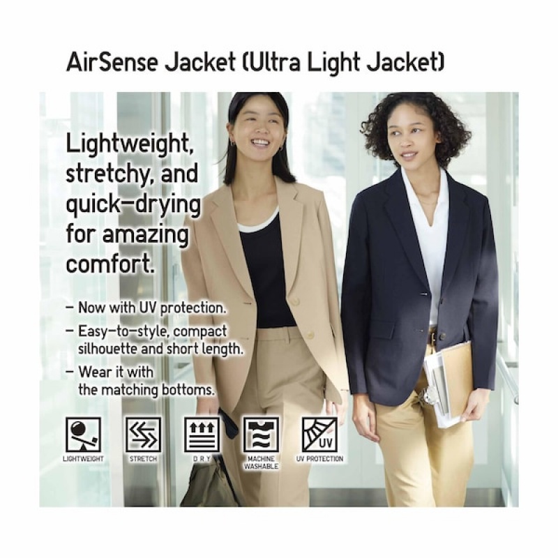 Uniqlo AirSense Ženske jackets Bež | 0875-WKGTP