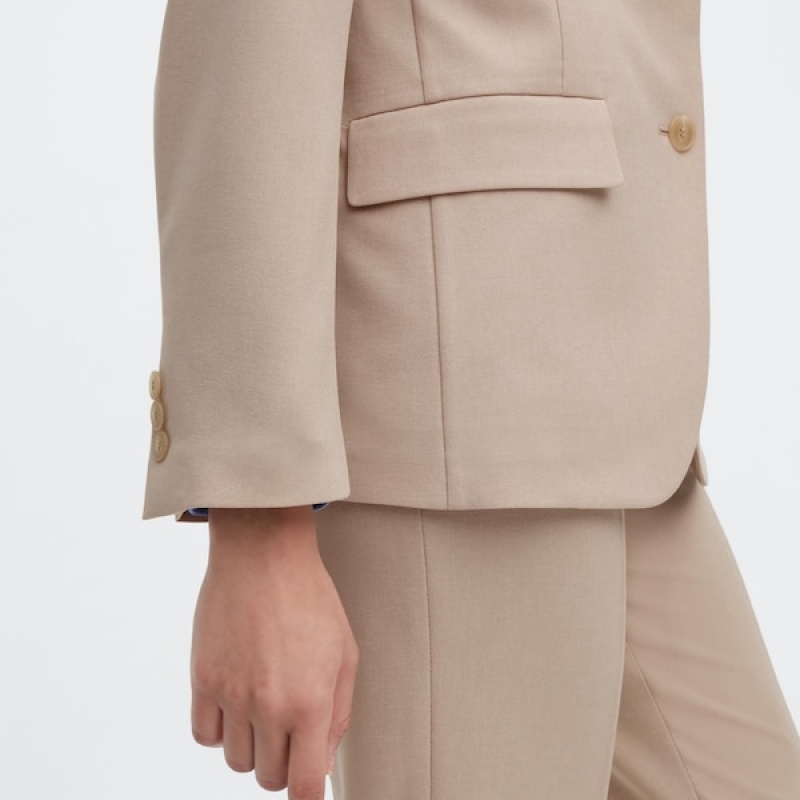 Uniqlo AirSense Ženske jackets Bež | 0875-WKGTP