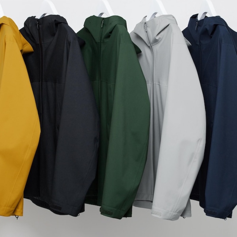 Uniqlo BLOCKTECH Muške Parka Tamnoplave | TRQYFH-846