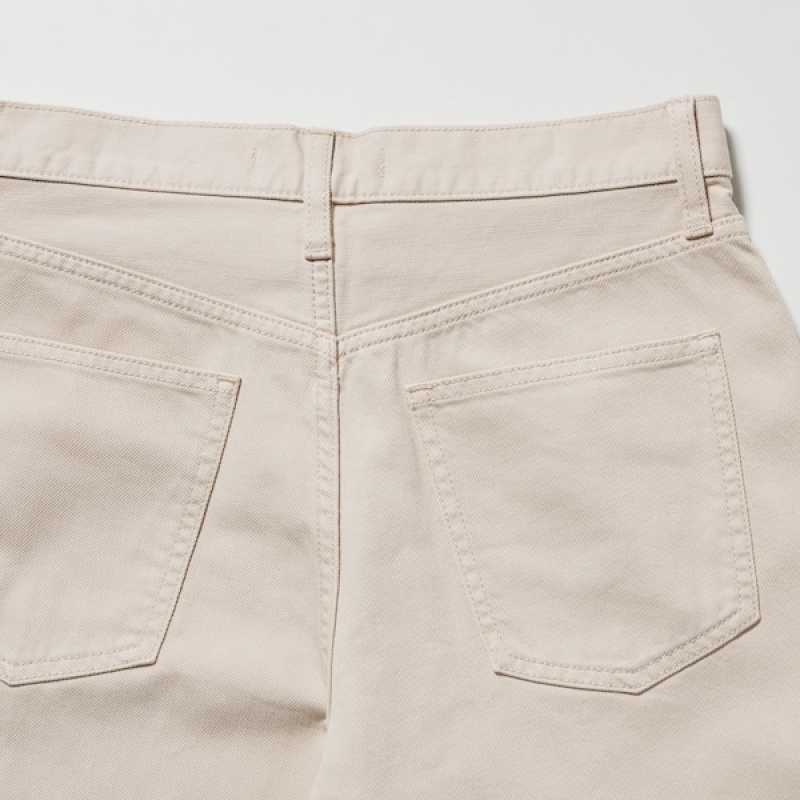 Uniqlo Baggy Ženske Traperice Bež | 6293-CRPGS