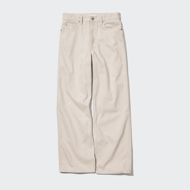 Uniqlo Baggy Ženske Traperice Bež | 6293-CRPGS