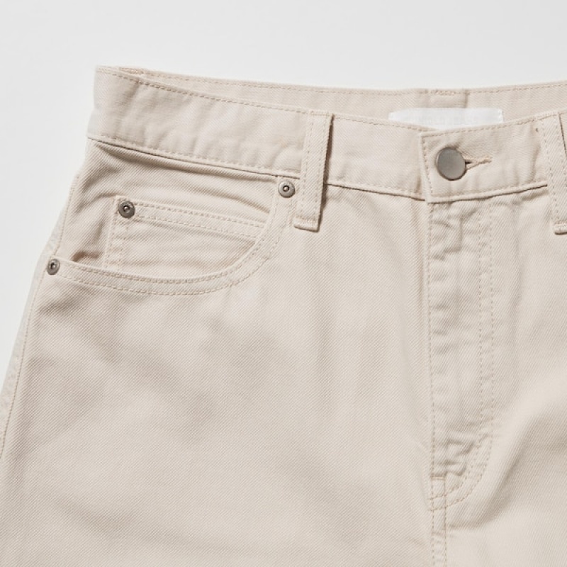 Uniqlo Baggy Ženske Traperice Bež | 6293-CRPGS