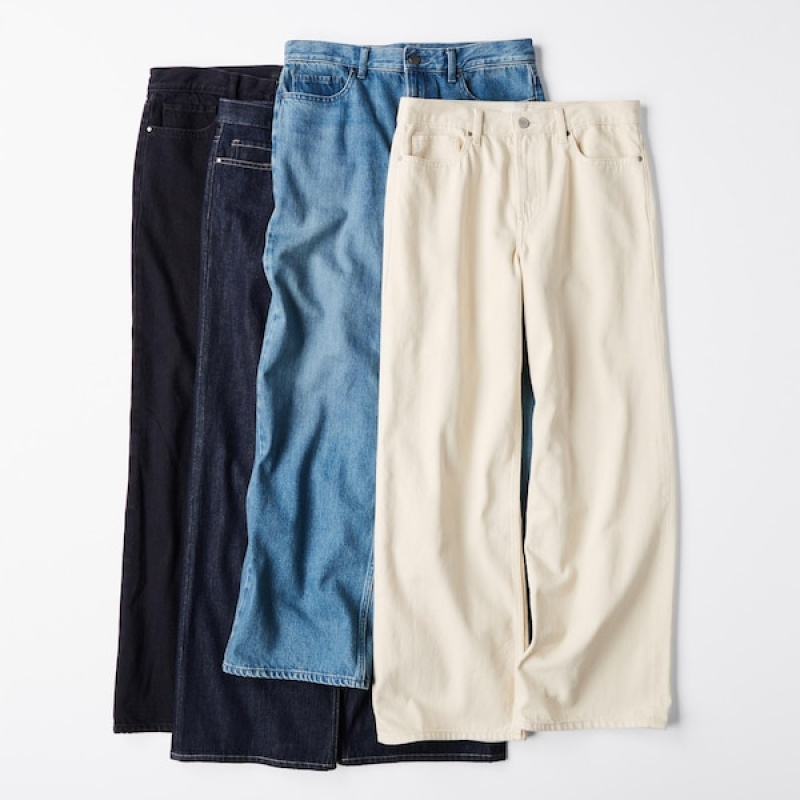 Uniqlo Baggy Ženske Traperice Plave | 0159-PSLFH