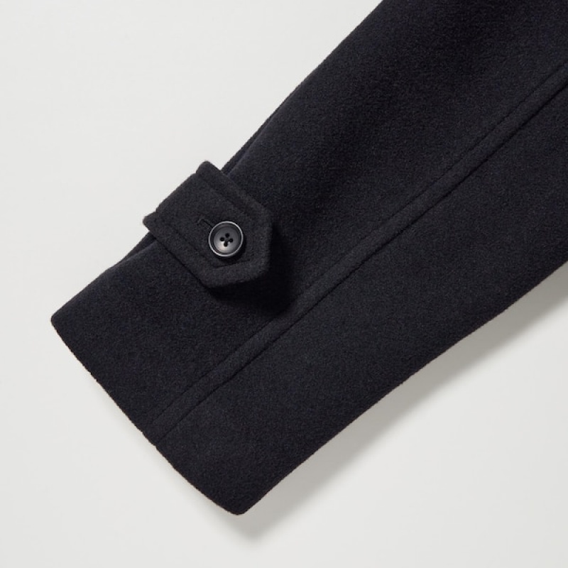 Uniqlo Balmacaan Muške Kaputi Tamnoplave | GYINTX-508