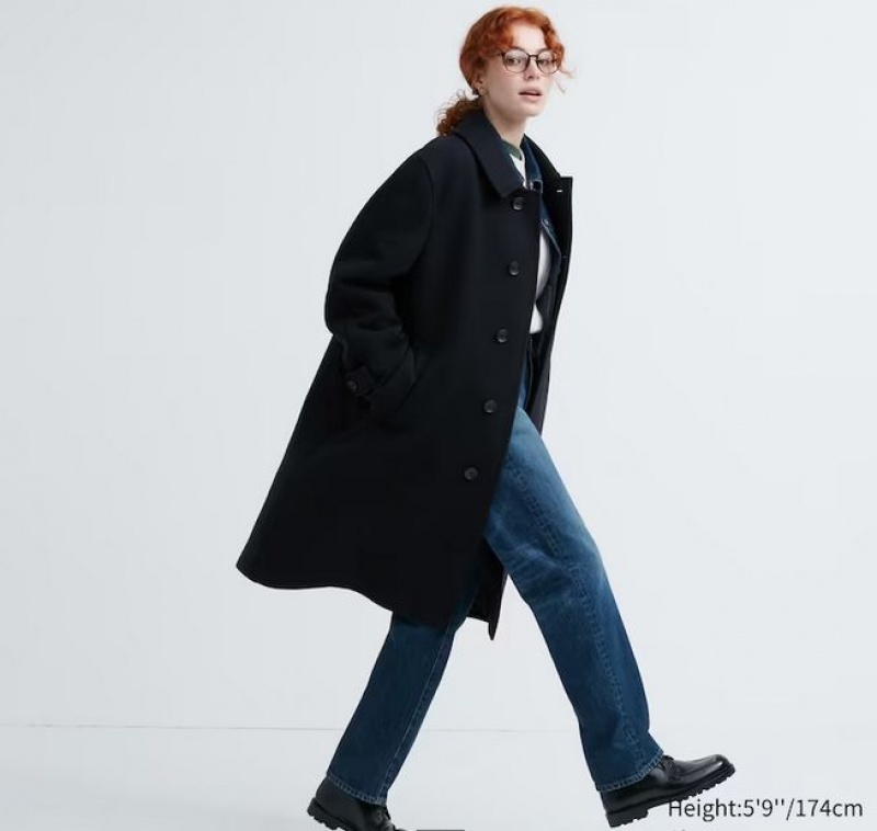 Uniqlo Balmacaan Ženske Kaputi Maslinasto Zelene | 2613-QGNBF
