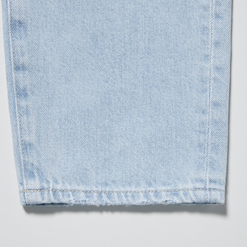 Uniqlo Boyfriend Tapered Ženske Traperice Plave | 8401-CPQAZ