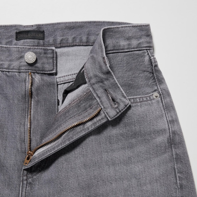 Uniqlo Boyfriend Tapered Ženske Traperice Sive | 8241-KUAJG