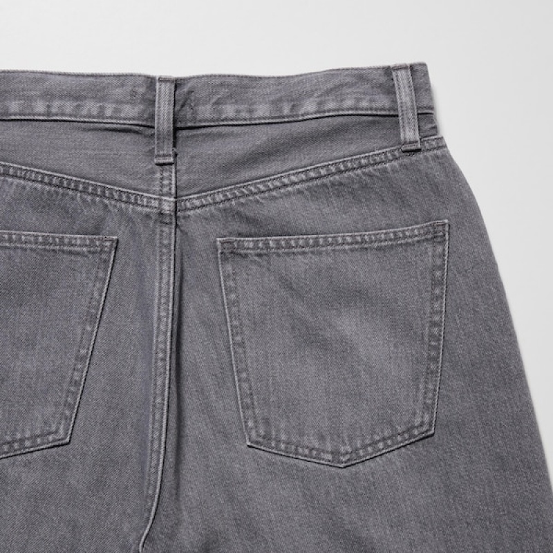 Uniqlo Boyfriend Tapered Ženske Traperice Sive | 8241-KUAJG