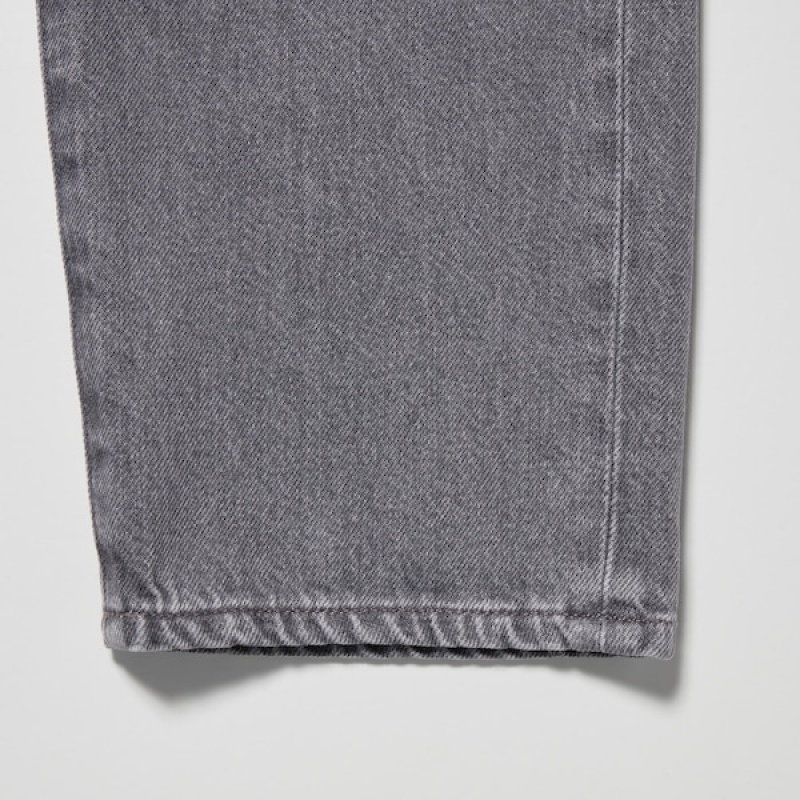 Uniqlo Boyfriend Tapered Ženske Traperice Sive | 8241-KUAJG