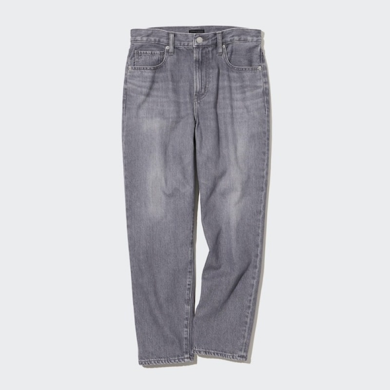 Uniqlo Boyfriend Tapered Ženske Traperice Sive | 8241-KUAJG