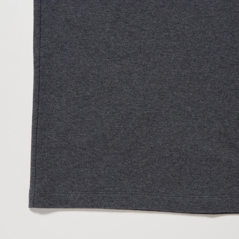Uniqlo Brushed Cotton Turtleneck Long-Sleeve Muške Majice Sive | 2791-YICZN