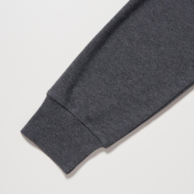 Uniqlo Brushed Cotton Turtleneck Long-Sleeve Muške Majice Sive | 2791-YICZN