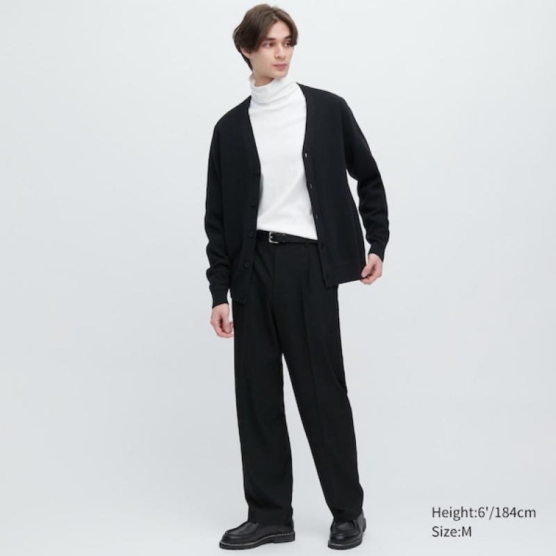 Uniqlo Brushed Cotton Turtleneck Long-Sleeve Muške Majice Bijele | 7430-MFTBR