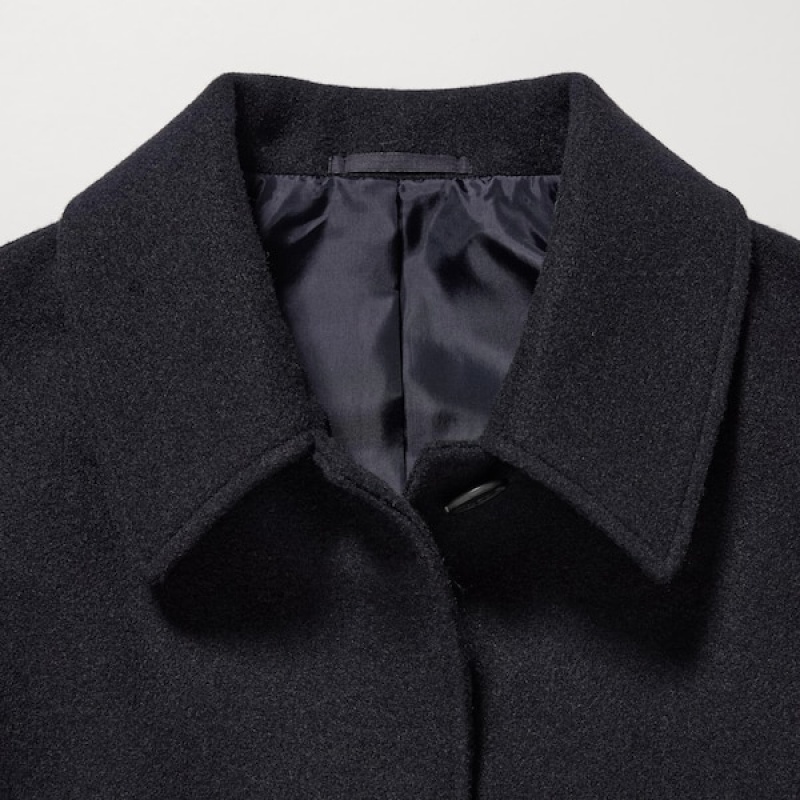 Uniqlo Brushed Short Ženske Kaputi Tamnoplave | 3108-SKBTO