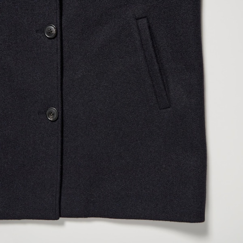 Uniqlo Brushed Short Ženske Kaputi Tamnoplave | 3108-SKBTO
