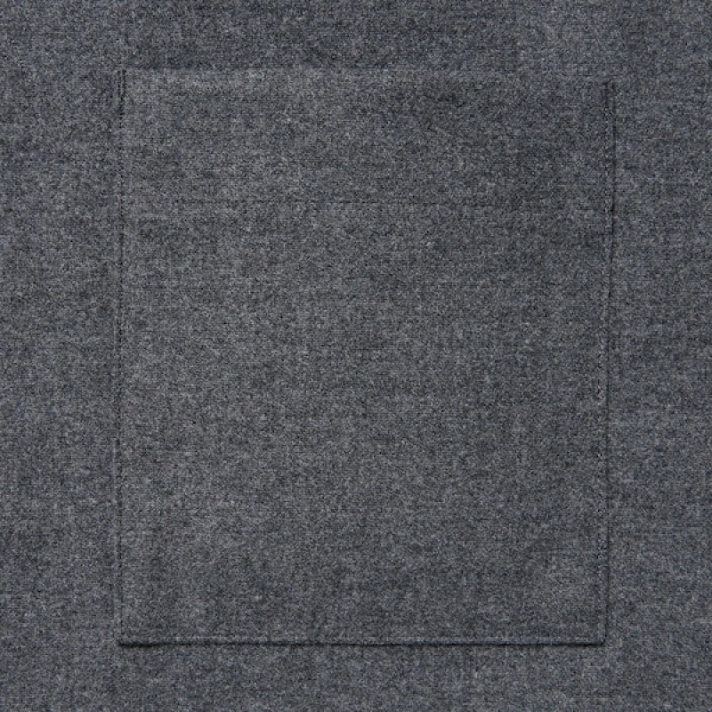 Uniqlo Brushed Twill Muške Gornja Majica Sive | 0491-UPYXC