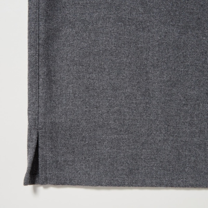 Uniqlo Brushed Twill Muške Gornja Majica Sive | 0491-UPYXC