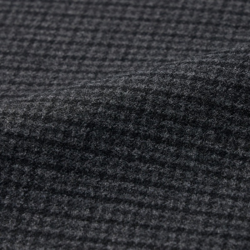 Uniqlo Brushed Twill Muške Gornja Majica Tamno Sive | 3687-OZFWQ